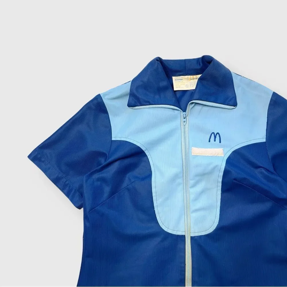 Vtg 1973 McDonalds Womens Full Uniform 2-Piece Set, Shirt Pants, Fast Food S 70s - Picture 5 of 12